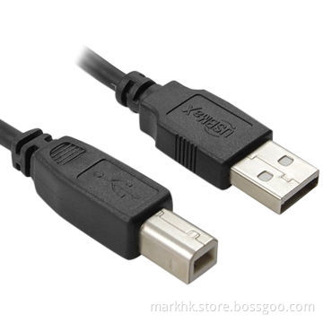 High Speed USB2.0 Certified Cable, foil and braid shielding to reduce EMI/RFI interference